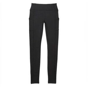 Active Fleece Lined Winter High Rise Yoga Leggings Black w/ Pockets Size Medium